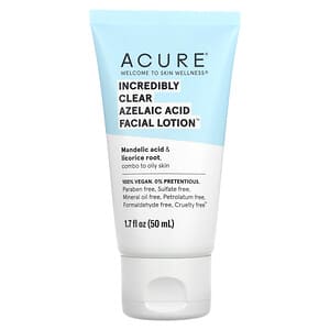 ACURE, Loción facial con ácido azelaico increíblemente transparente`` 50 ml (1,7 oz. Líq.)