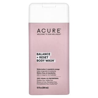 ACURE‏, סבון רחצה, Balance + Reset, בטעם אבטיח ומנדרינה, 354 מ"ל (12 אונקיות נוזל)