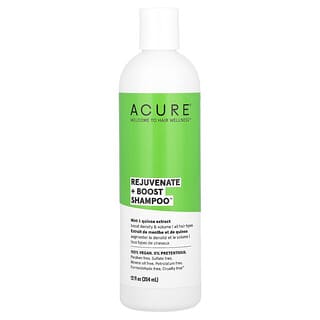 ACURE, Rejuvenate + Boost Shampoo, All Hair Types, Mint & Quinoa Extract, 12 fl oz (354 ml)