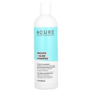 ACURE, 顺滑 + 亮泽洗发水，适合所有头发类型，马鲁拉油和乳木果油，12 液量盎司（354 毫升）