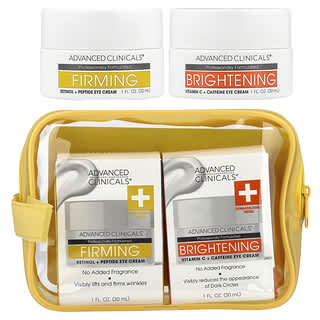 Advanced Clinicals, Eye Cream, Firming & Brightening , 2 Piece Set
