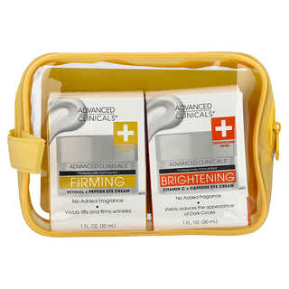 Advanced Clinicals, Eye Cream, Firming & Brightening , 2 Piece Set