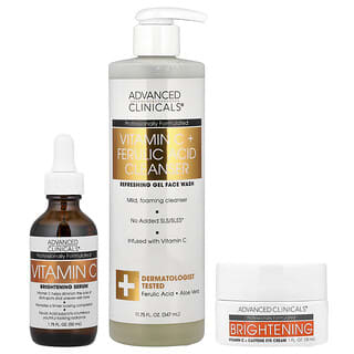 Advanced Clinicals, Set de rutina para favorecer el brillo con vitamina C, Set de 3 piezas
