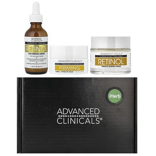 Exclusivo para iHerb, Set de regalo de Advanced Clinicals Retinol Rewind, Set de 3 piezas