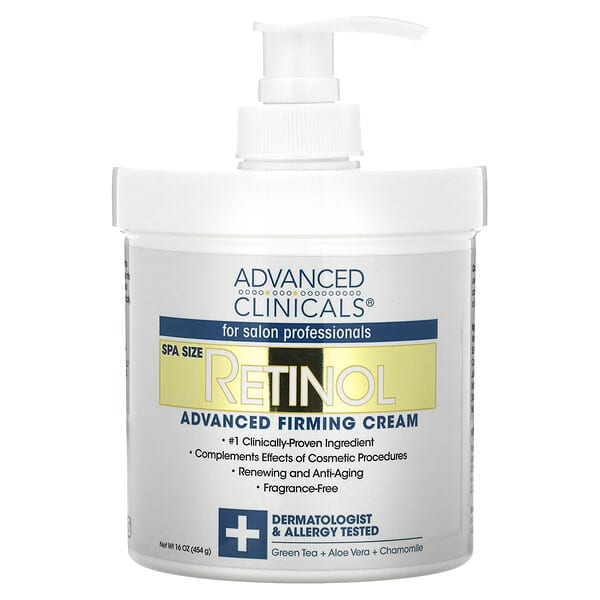 Advanced Clinicals, Retinol Advanced Firming Cream, 16 oz (454 g)
