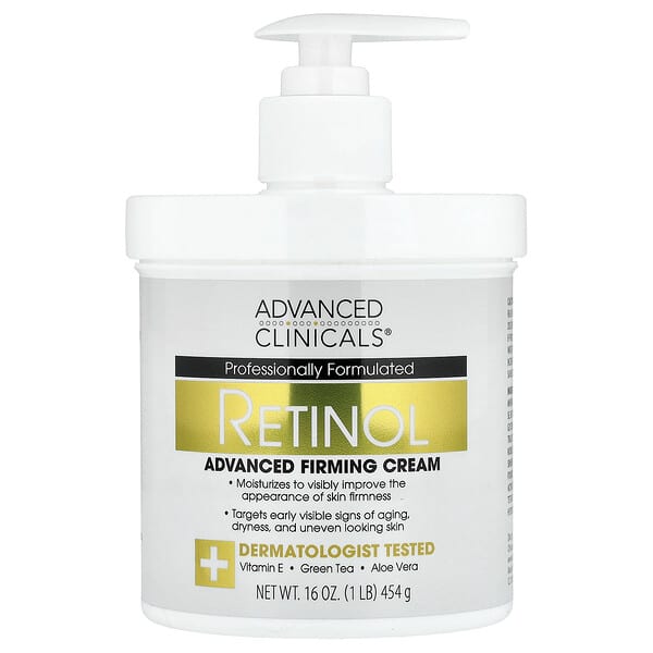 Advanced Clinicals, Retinol, Advanced Firming Cream, 16 oz (454 g)