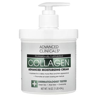 Advanced Clinicals‏, קולגן, קרם לשיקום העור, 454 גרם (16 אונקיות)