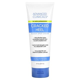 Advanced Clinicals, Cracked Heel, Rough Spot Cream, 8 fl oz (237 ml)