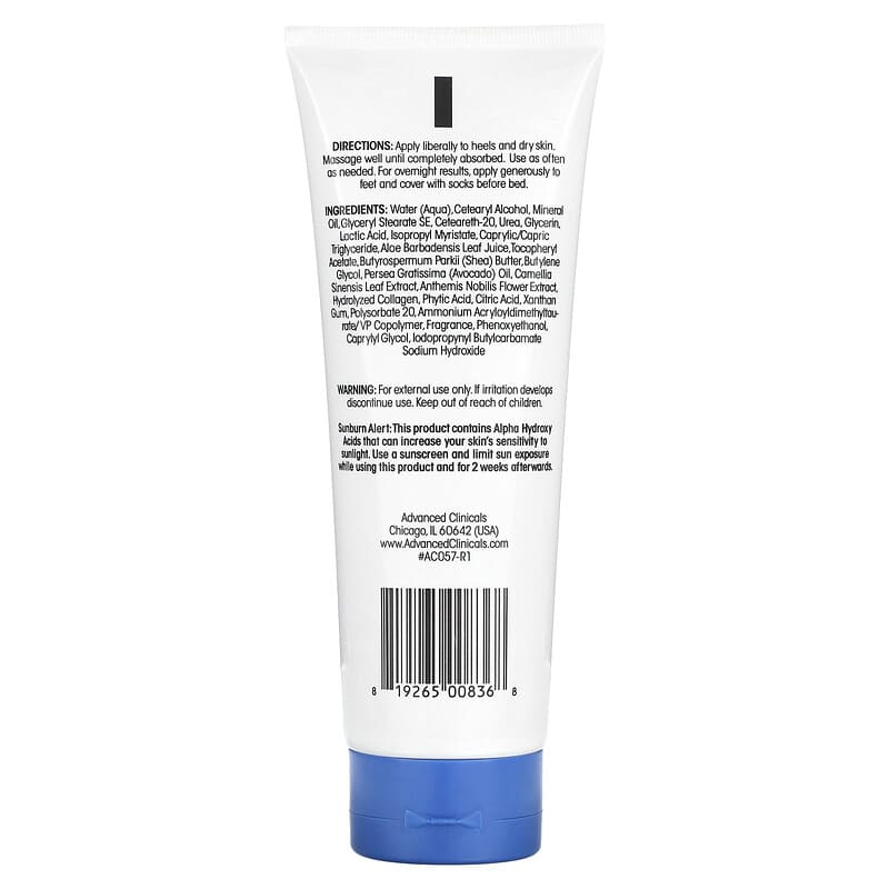 Advanced clinicals cracked on sale heel rough spot cream