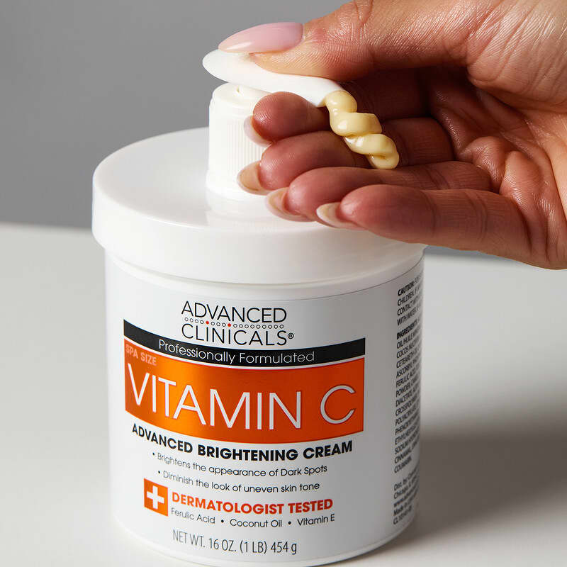 Vitamin C, Advanced Brightening Cream, 16 oz (454 g)