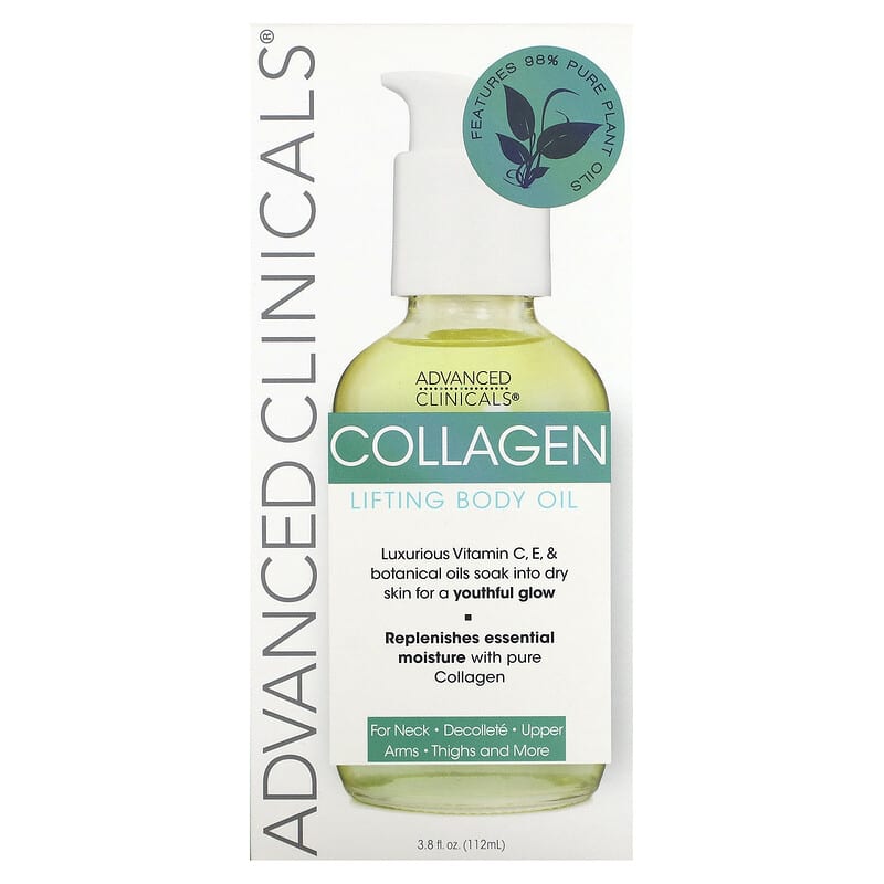  Advanced Clinicals Firming Collagen Body Oil Skin