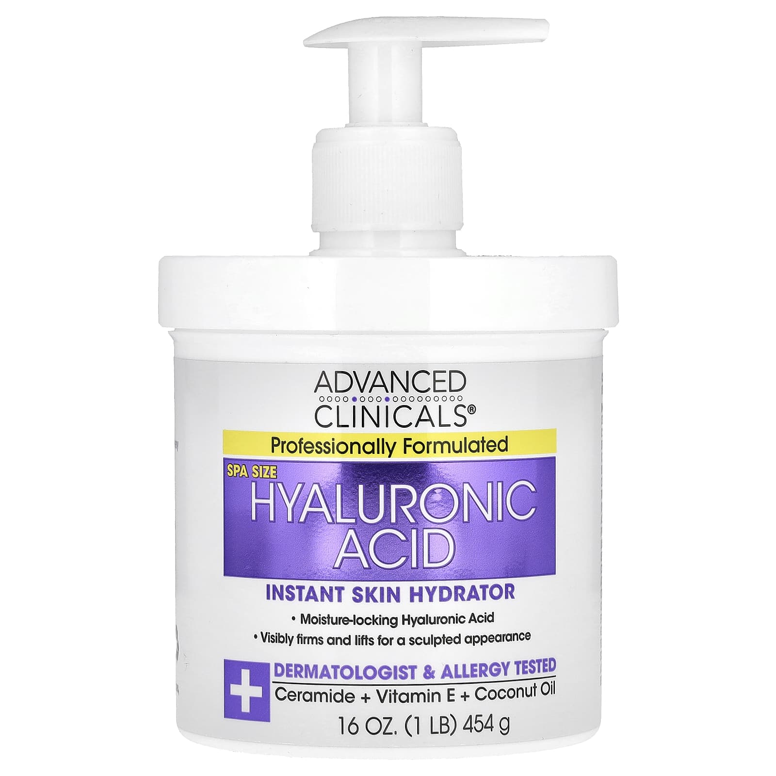 Advanced Clinicals, Hyaluronic Acid, Instant Skin Hydrator, 1 lb (16 oz)