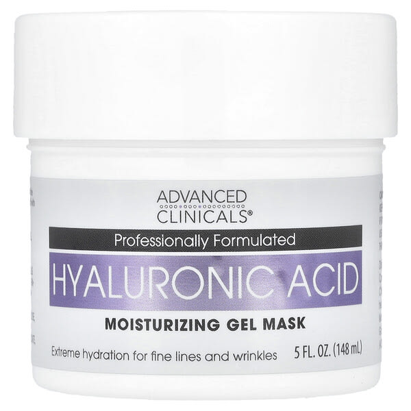 Advanced Clinicals, 하이알루론산, 모이스처라이징 젤 마스크, 148ml(5fl oz)