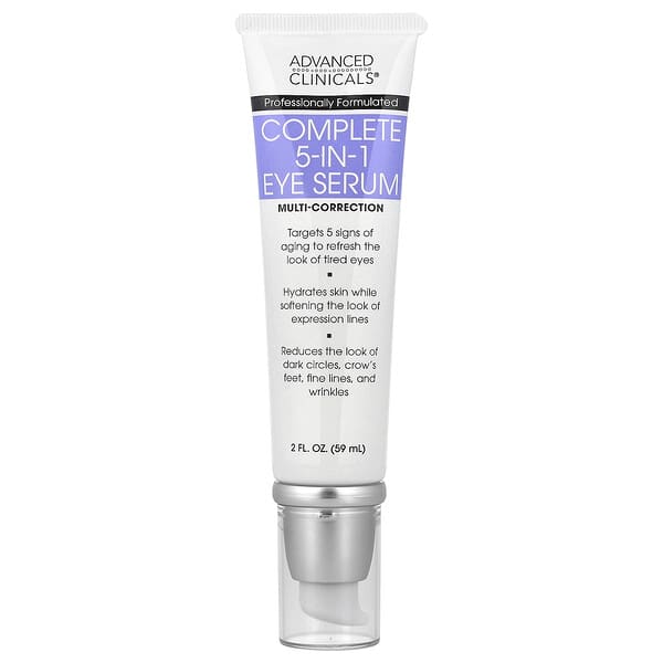 Advanced Clinicals, コンプリート5in1アイセラム、マルチコレクション、59ml(2液量オンス)