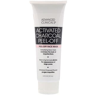 Advanced Clinicals, Activated Charcoal Peel-Off, Peel-Off Face Mask, 3.4 fl oz (101 ml)
