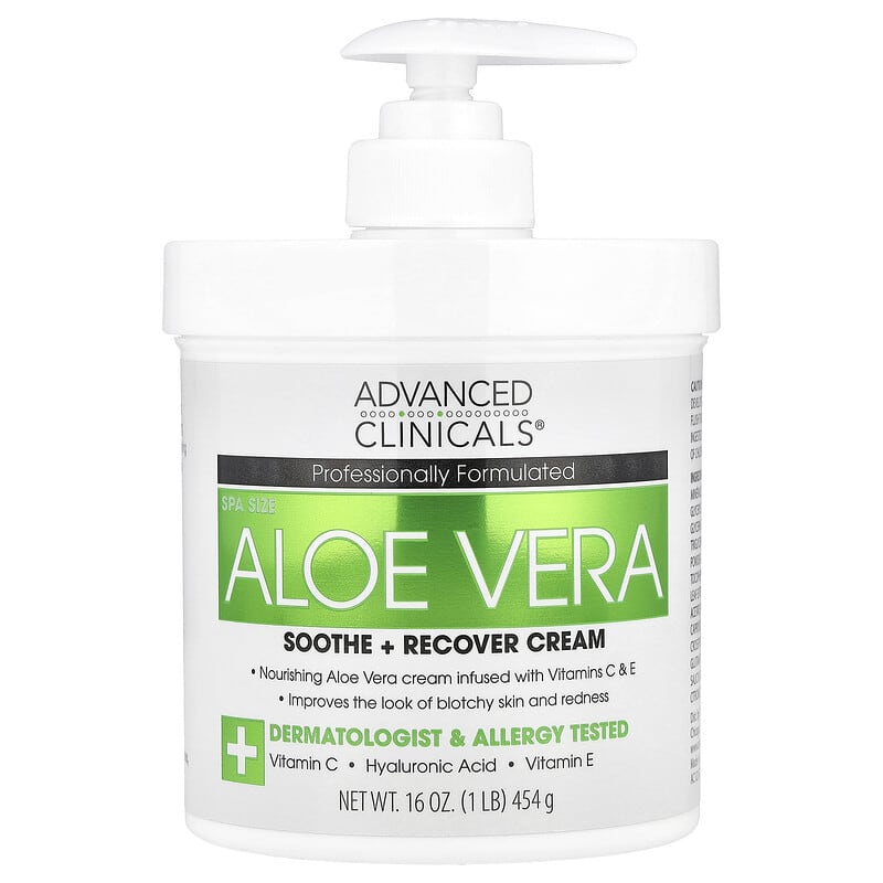 アロエベラ、Soothe + Recover Cream、454g（16オンス）