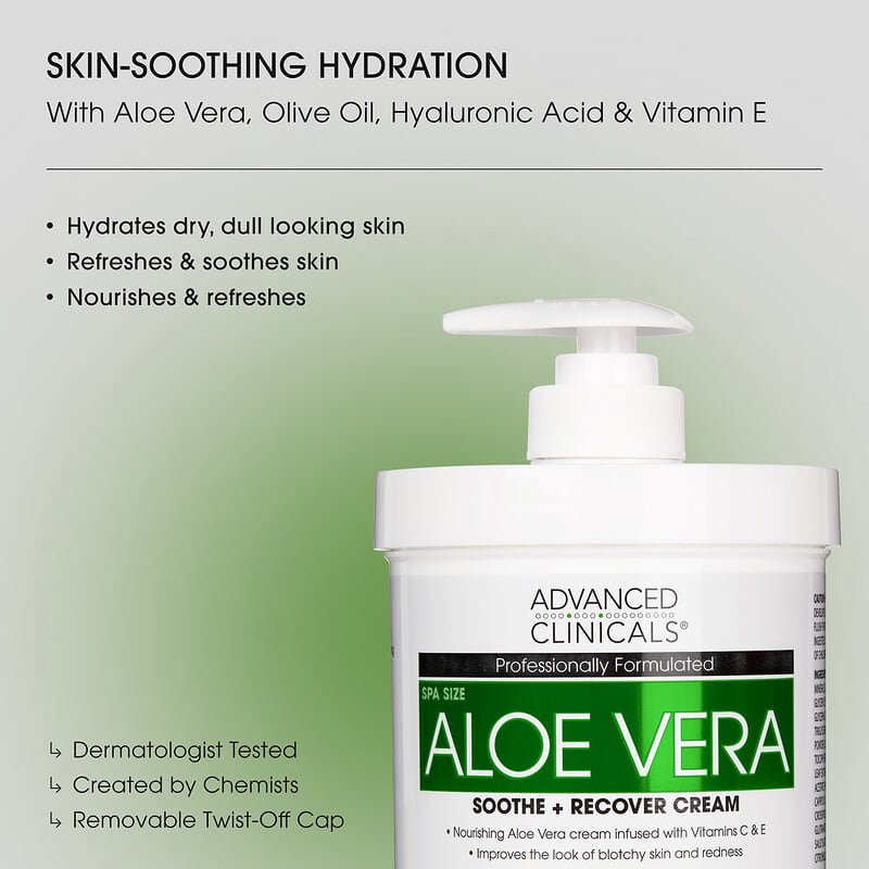 Aloe Vera, Yattrc + yiletirici Krem, 16 oz (454 gr)