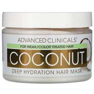 Advanced Clinicals, Coco, Mascarilla de hidratación profunda para el cabello, 340 g (12 oz)