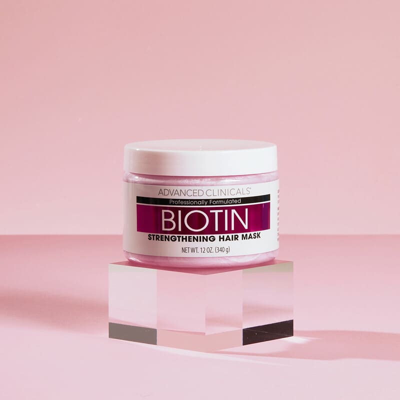 ビオチン、Strengthening Hair Mask、340ml（12液量オンス）