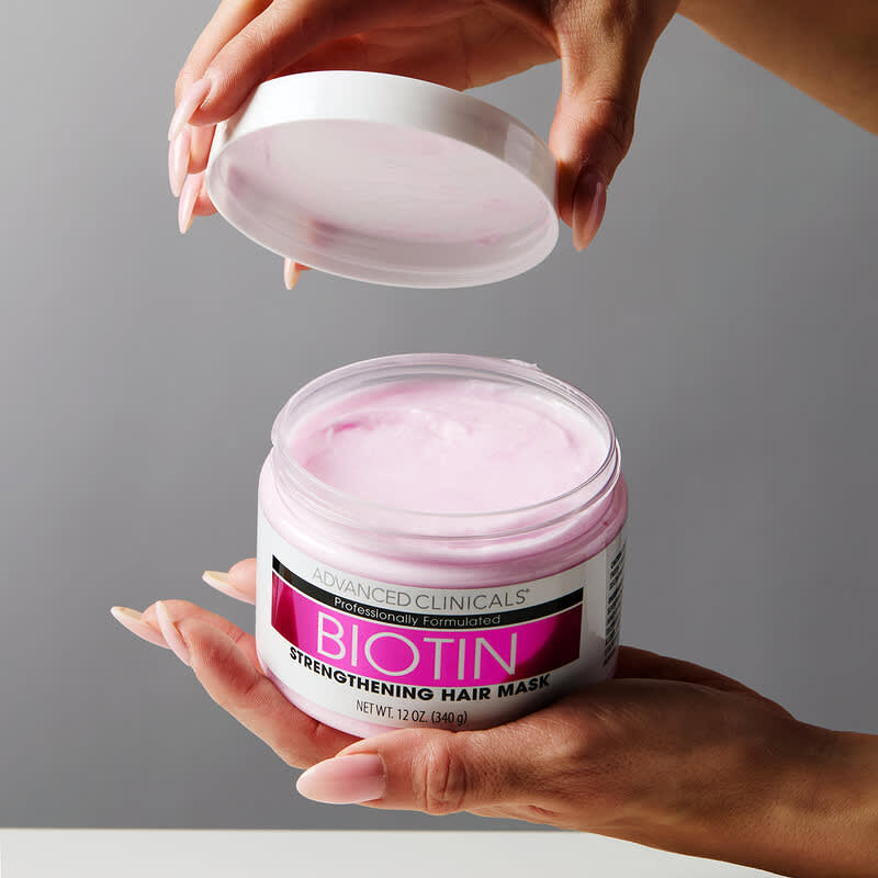 ビオチン、Strengthening Hair Mask、340ml