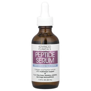 Advanced Clinicals, Sérum de Peptídeos, Sérum Facial Antirrugas, 52 ml (1,75 fl oz)