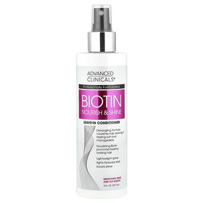 Advanced Clinicals, Biotin, Leave-In Conditioner , 8 fl oz (237 ml)