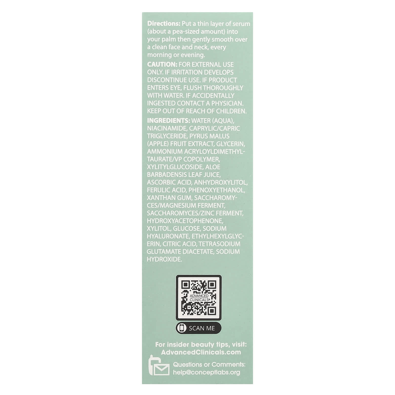 Advanced Clinicals, 5% Niacinamide Serum, Professional Strength, 1.75 fl oz (52 ml) Image 4