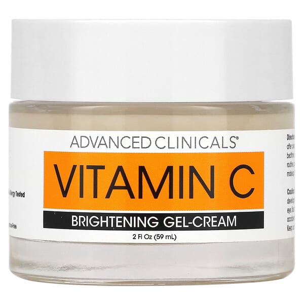 Advanced Clinicals, ビタミンC、Brightening ジェルクリーム、59ml（2液量オンス）