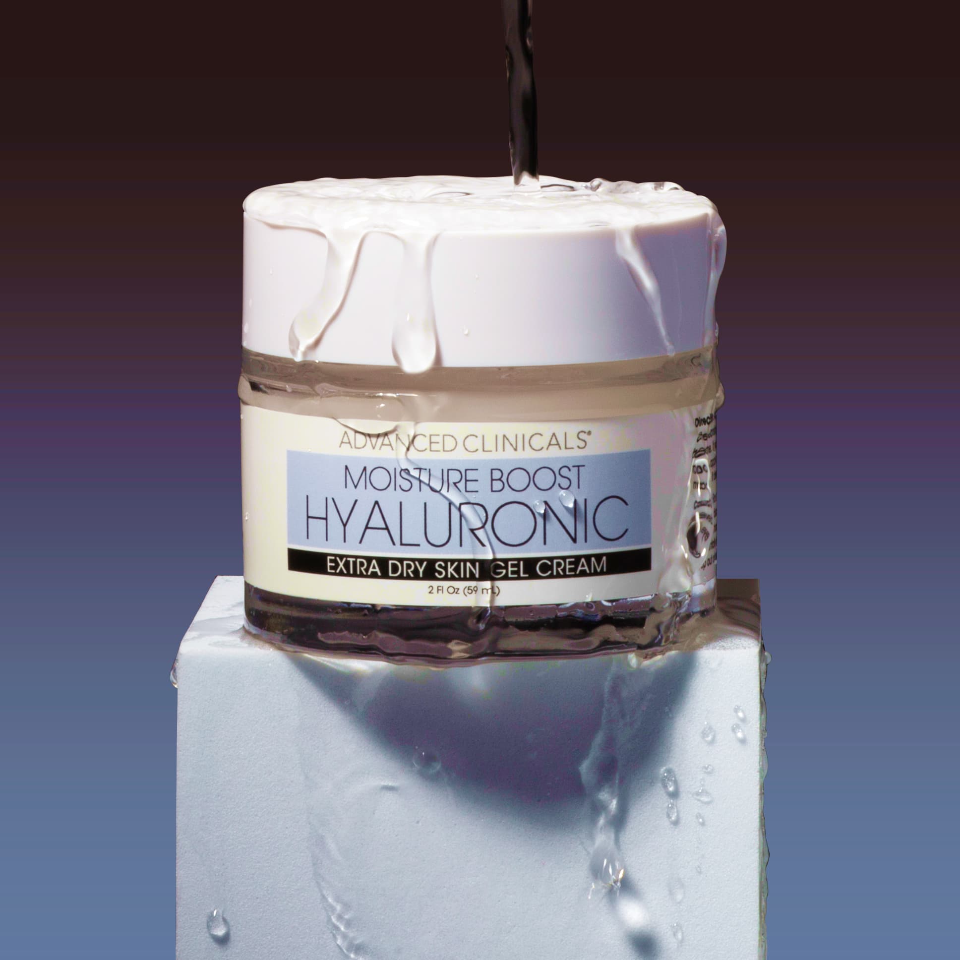 Advanced Clinicals X Boost Hyaluronic Extra Dry Skin Gel Cream Fragrance Free Fl Oz