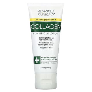 Advanced Clinicals, Collagène, Lotion de secours pour la peau, Sans parfum, 59 ml