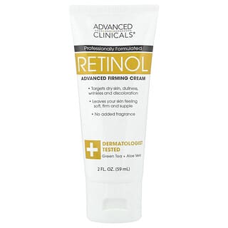 Advanced Clinicals, Retinol, Crema reafirmante avanzada, 59 ml (2 oz. líq.)