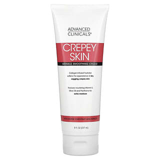 Advanced Clinicals, Crepey Skin, Crema suavizante para arrugas`` 237 ml (8 oz. Líq.)