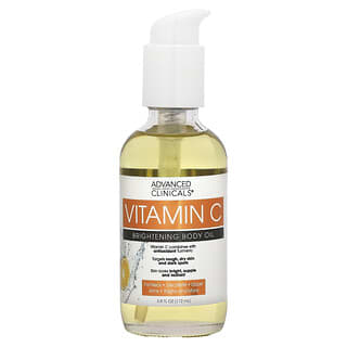 Advanced Clinicals, Vitamine C, Huile pour le corps illuminatrice, 112 ml