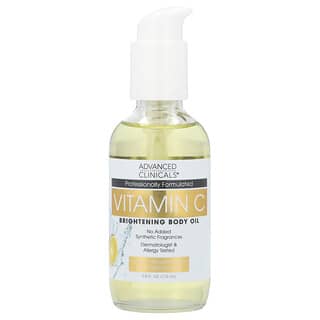 Advanced Clinicals, Vitamin C, Brightening Body Oil, 3.8 fl oz (112 ml)