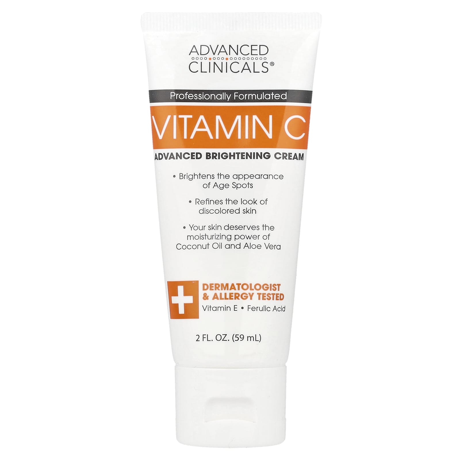 ビタミンC、Advanced Brightening Cream、59ml（2液量オンス）