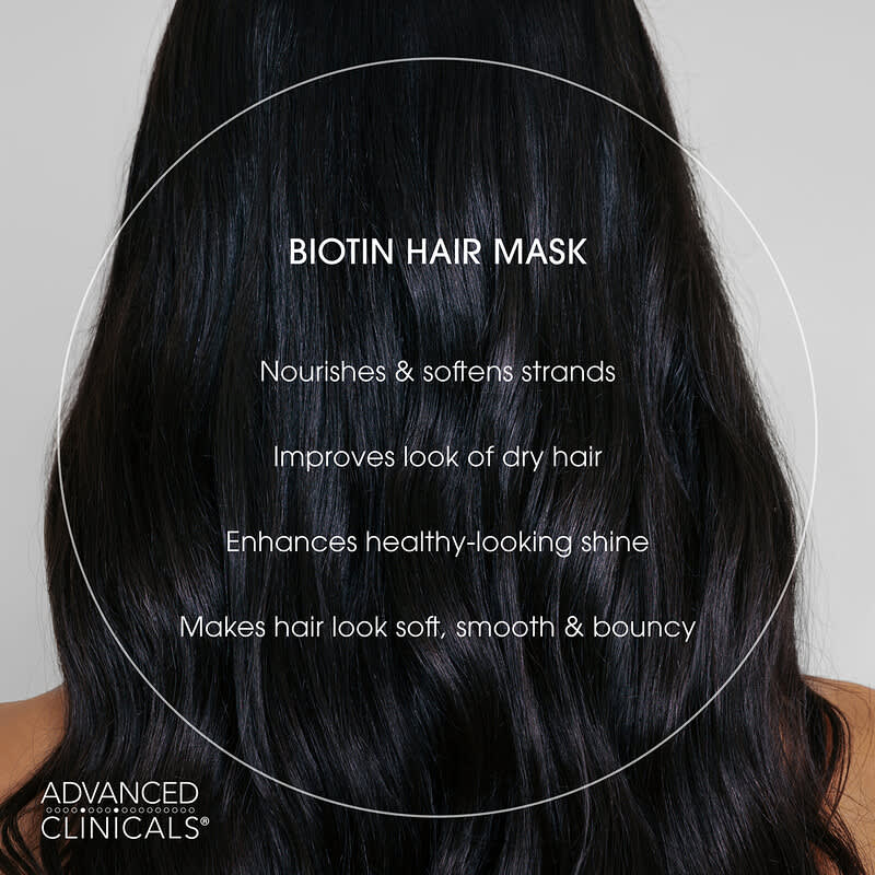 Biotin ヘアマスク　トリートメント　iherb Biotin B-Complex, Hair Mask, Thin & Weakened Hair, 16.9 fl oz (500 ml)