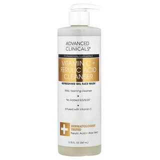 Advanced Clinicals, Vitamin C + Ferulic Acid Cleanser, 11.75 fl oz (347 ml)