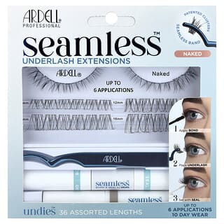 Ardell, Seamless™, Kit de extensiones para la parte inferior de las pestañas, Natural, Kit de 39 piezas