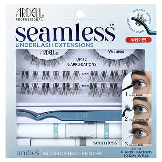 Ardell, Seamless™, Kit para extensiones de pestañas, Wispies, Kit de 39 piezas