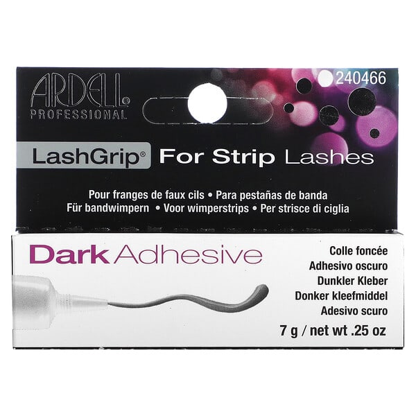 Ardell, LashGrip（ラッシュグリップ）、ストリップ付けまつ毛用、粘着剤ダーク、7g（25オンス）