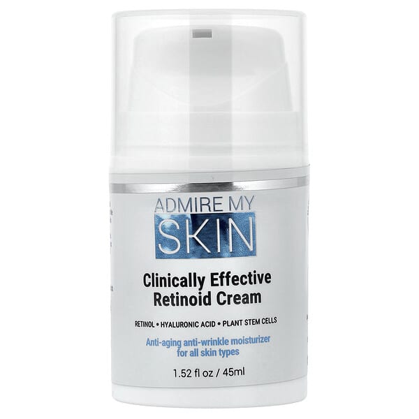 Admire My Skin, 임상적 효과가 있는 레티노이드 크림, 모든 피부 타입용, 45ml(1.52fl oz)