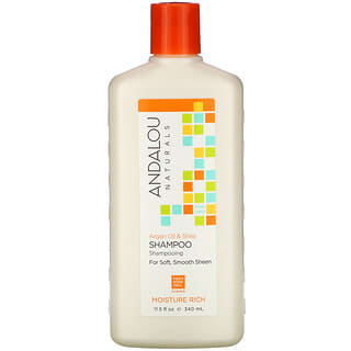 Andalou Naturals, Shampoo, Moisture Rich, For Soft, Smooth Sheen, Argan Oil & Shea, 11.5 fl oz (340 ml)