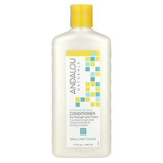 Andalou Naturals, Conditioner, Brilliant Shine, Sunflower & Citrus, For Strength and Vitality, 11.5 fl oz (340 ml)