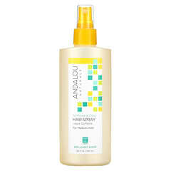 Andalou Naturals, Hair Spray, Brilliant Shine, For Medium Hold, Sunflower & Citrus , 8.2 fl oz (242 ml)