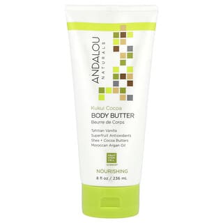 Andalou Naturals, Body Butter, Nourishing, Kukui Cocoa, 8 fl oz (236 ml)