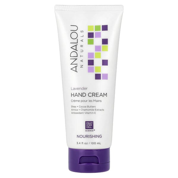 Andalou Naturals, 핸드 크림, 라벤더, 100ml(3.4fl oz)