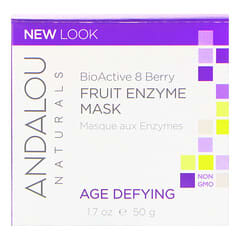 Andalou Naturals, フルーツ酵素美容マスク、バイオアクティブ8種類のベリー、年齢に応じたエイジングケア、50g（1.7オンス）