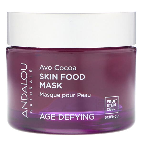 Andalou Naturals‏, מסכת יופי להזנת העור, אנטי אייג'ינג, אבוקדו קקאו, 50 גרם (1.7 אונקיות)