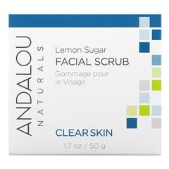 Andalou Naturals, Facial Scrub, Lemon Sugar, Clear Skin, 1.7 oz (50 g)