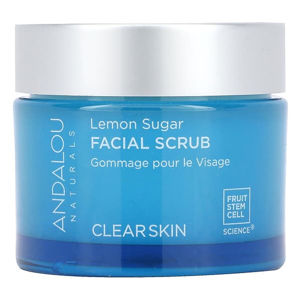 Andalou Naturals, Facial Scrub, Lemon Sugar, Clear Skin, 1.7 oz (50 g)